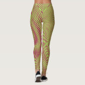 verwarrend hypnotisch draailijnpatroon leggings (Achterkant)