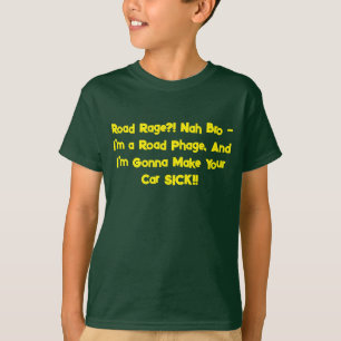 Verwarrend shirt over autorijden