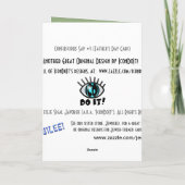 Verwarrend Zeg #3 (Vaderdag Kaart) Kaart (Achterkant)