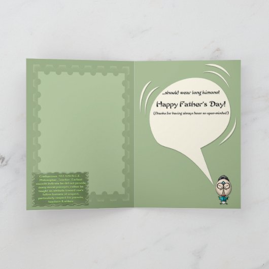 Verwarrend Zeg #3 (Vaderdag Kaart) Kaart (Binnen)