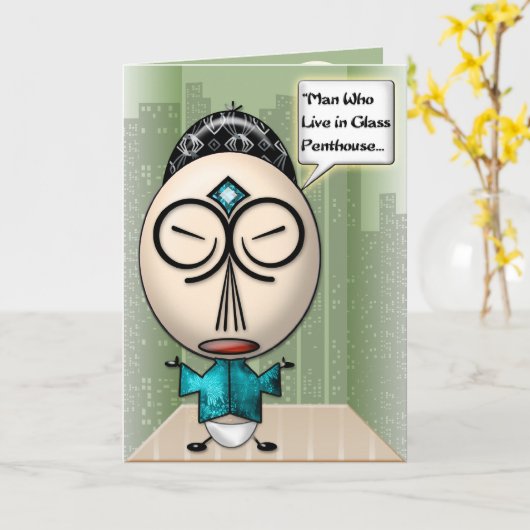 Verwarrend Zeg #3 (Vaderdag Kaart) Kaart (Gele Bloem)