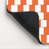 Verwarrende lijnen Oranje Muismat (Hoek)
