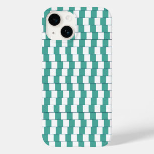 Verwarrende lijnen turquoise Case-Mate iPhone 14 hoesje