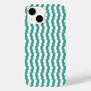Verwarrende lijnen turquoise Case-Mate iPhone 14 hoesje
