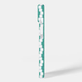 Verwarrende lijnen turquoise Case-Mate iPhone case (Achterkant / Links)