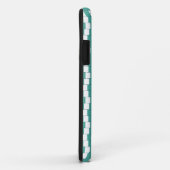 Verwarrende lijnen turquoise Case-Mate iPhone case (Achterkant/rechts)