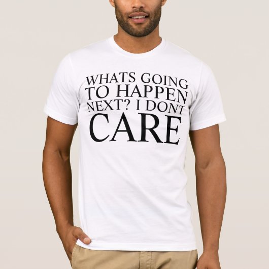 verwarring/apathie t-shirt (Voorkant)