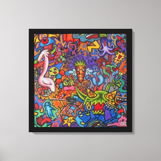 Verwarring Door Inktvis Angst Stad (2.5) Canvas Afdruk (Voorkant)
