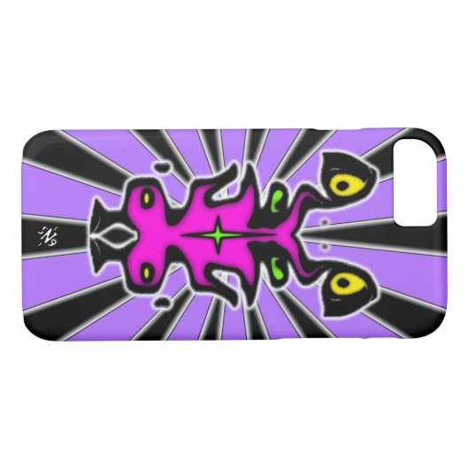 Verwarthoekig, met cowling gelijkend schepsel v2 Case-Mate iPhone case (Achterkant (Horizontaal))