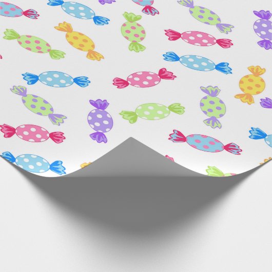 Verwaterd Snoep Cadeaupapier (Hoek)