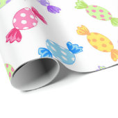 Verwaterd Snoep Cadeaupapier (Rol Hoek)