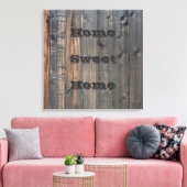 Verweerd afdrukbeeld van Redwood-omheining Canvas Afdruk (Insitu (Woonkamer))