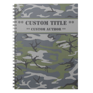 Verweerd Camo Notitieboek met Titel/Auteur