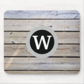 Verweerd grenenhouten monogram muismat (Voorkant)
