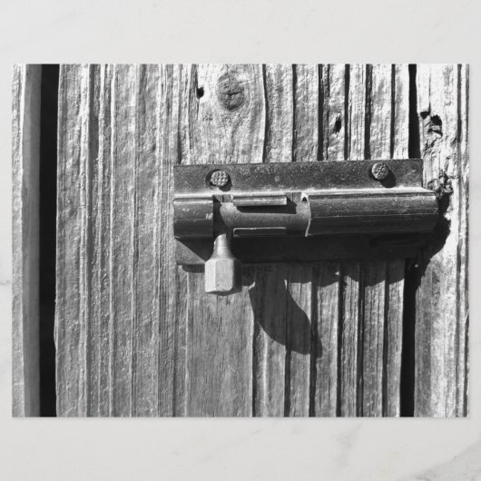 Verweerd hout en grendel flyer (Voorkant)