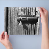 Verweerd hout en grendel flyer (Hand)