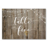 Verweerd Hout & Lichtkoord Tafel Vijf Kaart (Achterkant)
