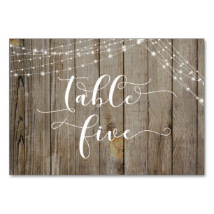 Verweerd Hout & Lichtkoord Tafel Vijf Kaart
