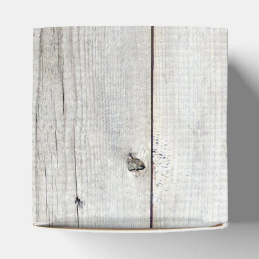 Verweerd hout rustieke bruiloft bedankdoosjes (Bovenkant)