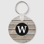 Verweerd houten monogram sleutelhanger (Voorkant)