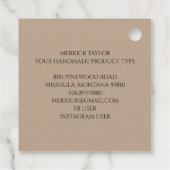 Verweerd houtproduct Hang Label (Achterkant)