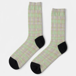 Verweerd Neutraal Salie Plaid Sokken