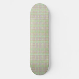 Verweerd Neutraal Salie Schotlandrutige Print Persoonlijk Skateboard