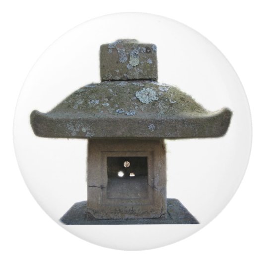 verweerd pagodebeeld keramische knop (Voorkant)