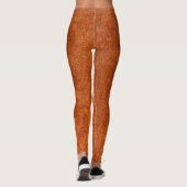 Verweerd roest metaal: oranje-rode textuur. leggings (Achterkant)