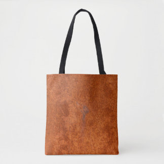 Verweerd roest metaal: oranje-rode textuur. tote bag