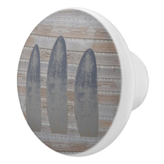 Verweerd strand Driftwood Surfboard Keramische Knop (Rechts)