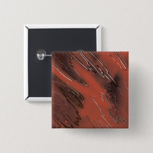 Verweerd Uiterlijk Vierkante Button 5,1 Cm (Voorkant /achterkant)