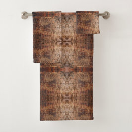 Verweerd Verouderd Hout Foto Close-up Patroon Ontw Bad Handdoek