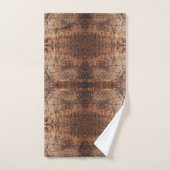 Verweerd Verouderd Hout Foto Close-up Patroon Ontw Bad Handdoek (Handdoek)