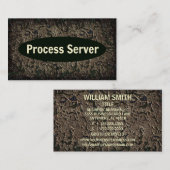 Verweerd Visitekaartje op de processerver (Voorkant / Achterkant)