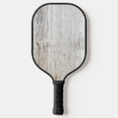 Verweerd wit gewassen hout pickleball paddle (Achterkant)