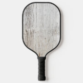 Verweerd Witgeschilderd Hout Pickleball Paddle (Voorkant)