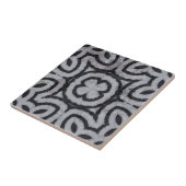 Verweerd zwart wit grijs marmer-look geometrisch tegeltje (Zijkant)