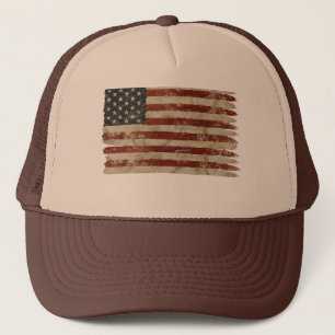 Verweerde Amerikaanse vlag Trucker Pet