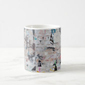 Verweerde baksteen: stadsmuur van Poster. Koffiemok (Center)