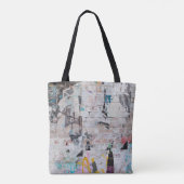 Verweerde baksteen: stadsmuur van Poster. Tote Bag (Achterkant)