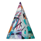 Verweerde betonnen muur, grungy textuur. feesthoedjes (Achterkant)