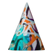 Verweerde betonnen muur, grungy textuur. feesthoedjes (Links)