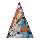 Verweerde betonnen muur, grungy textuur. feesthoedjes (Rechts)