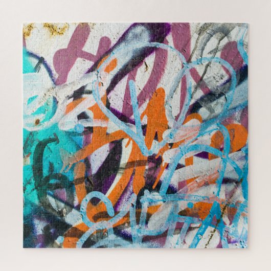 Verweerde betonnen muur, grungy textuur. legpuzzel (Verticaal)