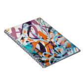 Verweerde betonnen muur, grungy textuur. notitieboek (Rechterzijde)