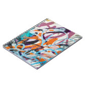 Verweerde betonnen muur, grungy textuur. notitieboek (Linkerzijde)