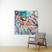 Verweerde betonnen muur, grungy textuur. wandkleed (In Situ (horizontaal))