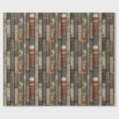 Verweerde boeken inpakpapier (Vlak)