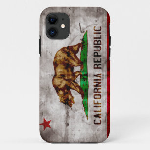 Verweerde Californische vlag iPhone 11 Hoesje